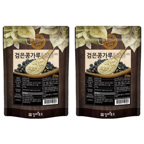 colorfood 국산 검은콩 가루, 250g, 2개