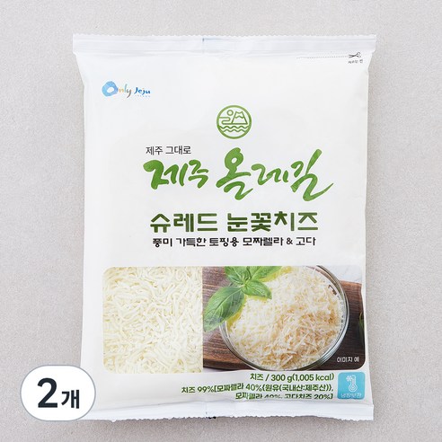 올레길치즈 슈레드 눈꽃 치즈, 300g, 1개입, 2개