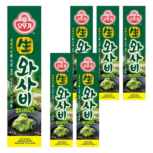 오뚜기 생와사비, 43g, 6개