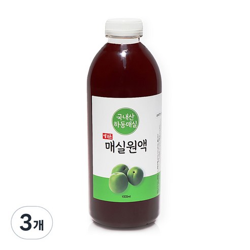 예가촌 매실청, 1000ml, 3개