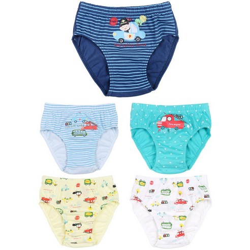 밤새 꿀잠 보장하는 순면 삐뽀삐뽀 삼각팬티