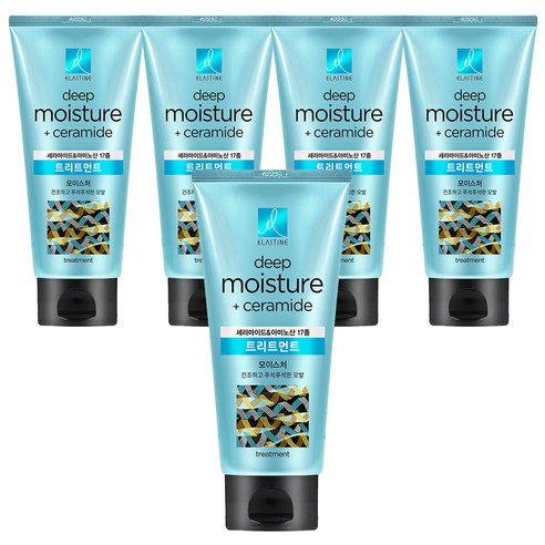 엘라스틴 세라마이드 모이스처 헤어트리트먼트, 300ml, 5개
