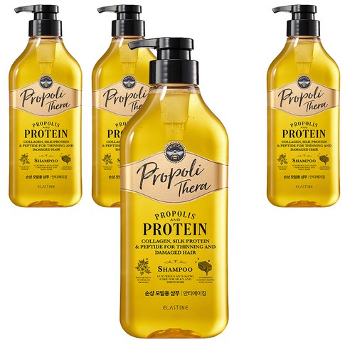 엘라스틴 프로폴리테라 힘없는 모발용 샴푸, 500ml, 4개