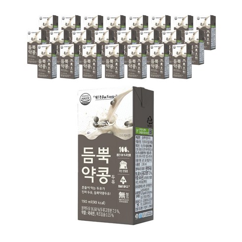유기농마루 듬뿍약콩두유, 190ml, 24개