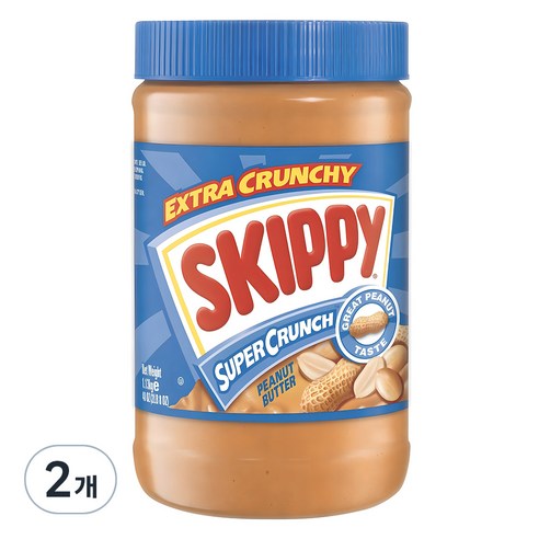 스키피 수퍼크런치 땅콩버터, 1.13kg, 2개