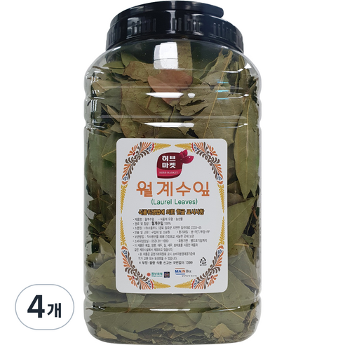 허브마켓 월계수잎, 4개, 200g
