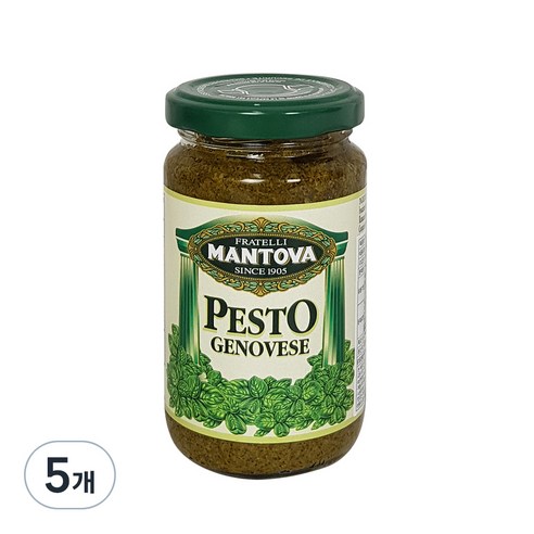 만토바 바질 페스토 제노베제, 190g, 5개