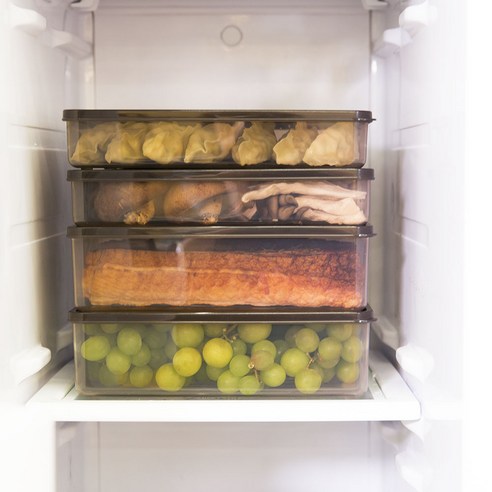 냉동실 공간을 효율화하는 다용도 휘어지는 냉동실 정리용기