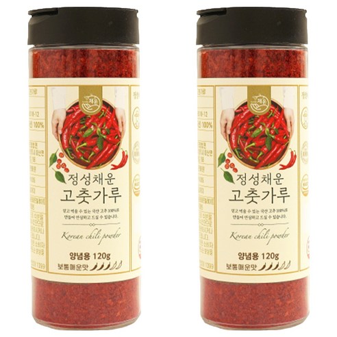 정성채운 국산 고춧가루 보통매운맛, 120g, 2개