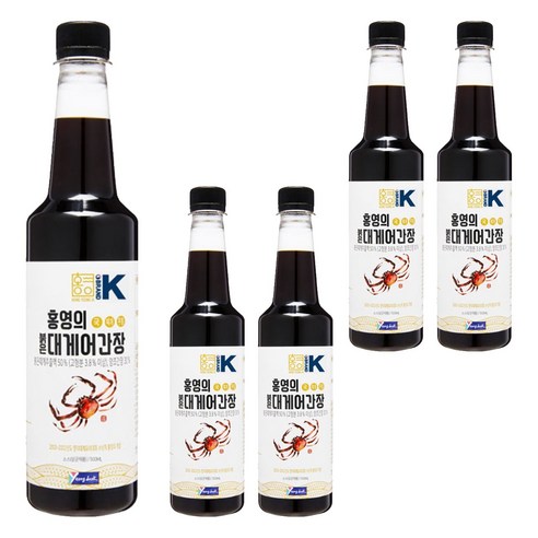 홍영의 붉은대게 어간장, 500ml, 5개