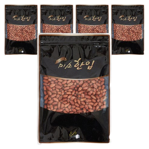 미소한입 볶음땅콩, 1kg, 5개