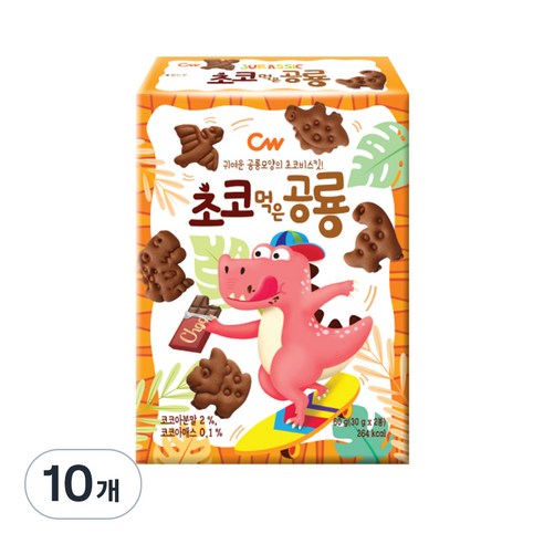 청우식품 초코먹은 공룡, 60g, 3개