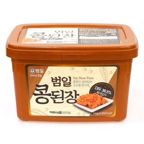 범일 콩된장 특대입자, 3kg, 1개