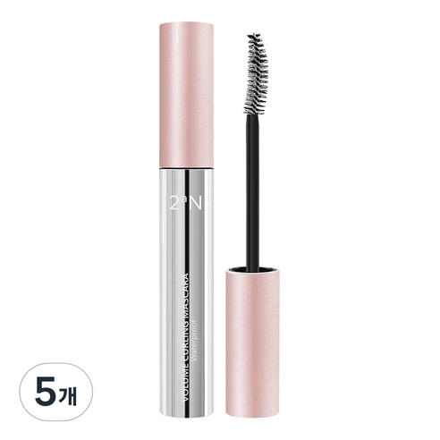 투에이엔 볼륨 컬링 마스카라 7.5g, 블랙, 5개