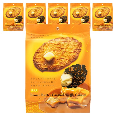 브라운 버터 카라멜 와플 쿠키, 6개, 100g