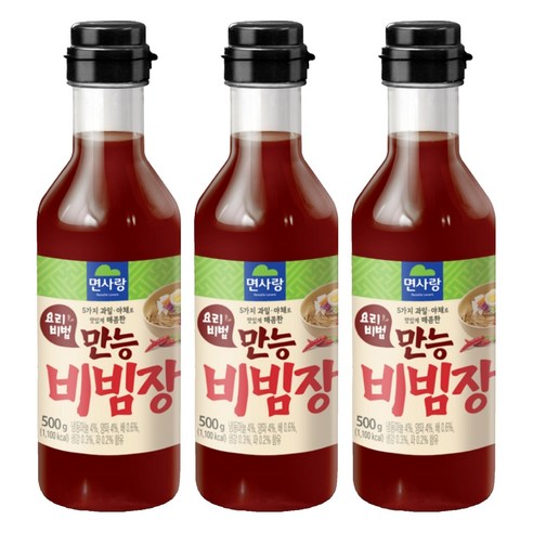 면사랑 요리비법 만능비빔장, 500g, 3개