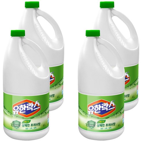 유한락스 후레쉬, 4L, 4개