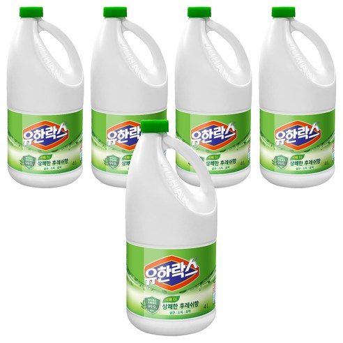 유한락스 후레쉬, 4L, 5개