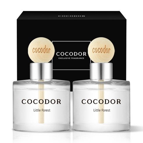 코코도르 우드볼 차량용 디퓨저 50ml 2p, 리틀포레스트, 1세트
