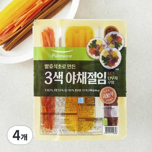 풀무원 삼색 야채절임, 450g, 4개