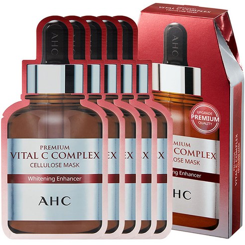  스킨푸드 판토테닉 워터파슬리 사일런스 에센스, 50ml, 1개 스킨케어 AHC 프리미엄 바이탈 C 컴플렉스 셀룰로오스 마스크, 5개입, 1개