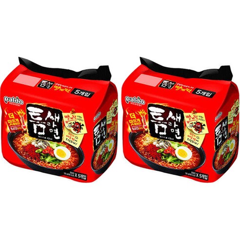 팔도 틈새라면 빨계떡 120g, 10개