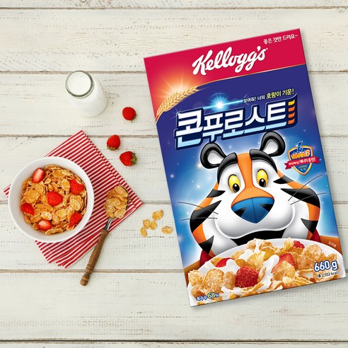 영양가 풍부하고 편리한 아침 식사와 간식을 위한 콘푸로스트 시리얼