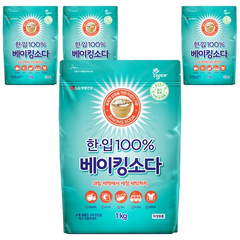 한입 베이킹소다 알파, 1kg, 4개