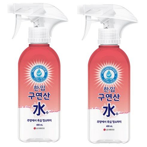 한입 구연산수 용기, 400ml, 2개