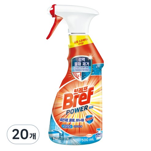 브레프 파워 욕실 세정제, 500ml, 20개