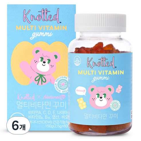 노티드 멀티비타민 꾸미 60p, 150g, 6개