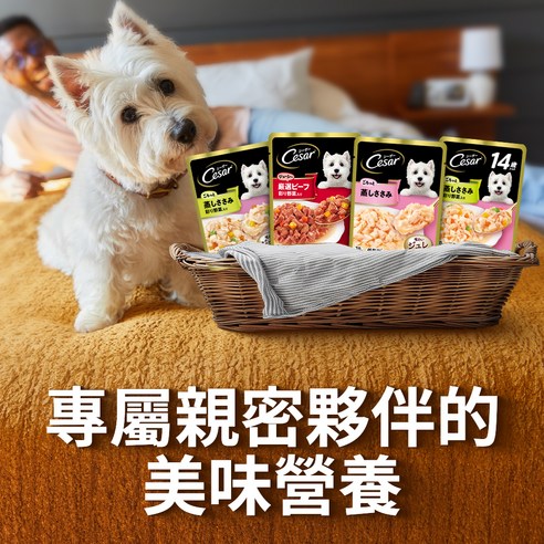 西沙 Cesar 西莎 蒸鮮包成犬低脂雞肉與蔬菜 蒸鮮包 狗餐包