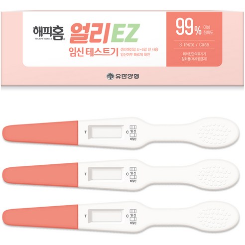 유한양행 해피홈 얼리EZ 임신테스트기, 3개입, 1개