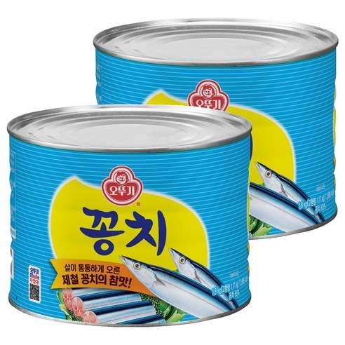 오뚜기 꽁치 통조림, 1.8kg, 2개