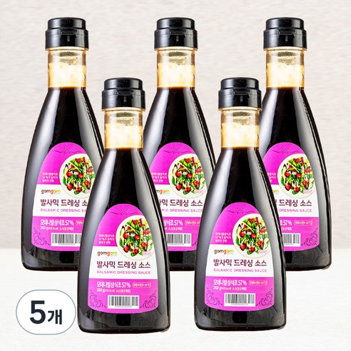곰곰 발사믹 드레싱 소스, 260g, 5개