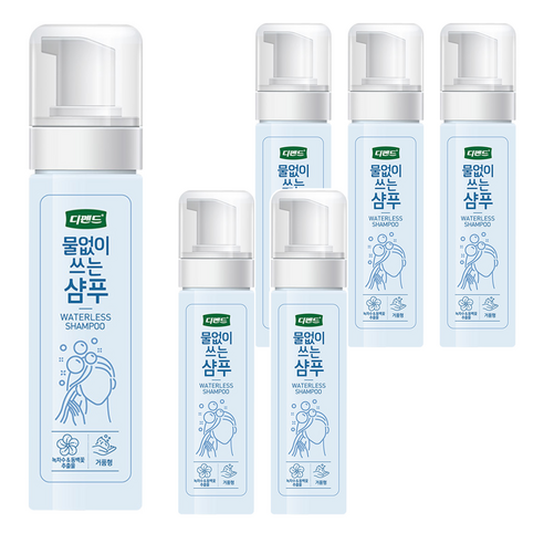 디펜드 물 없이 쓰는 샴푸, 200ml, 6개