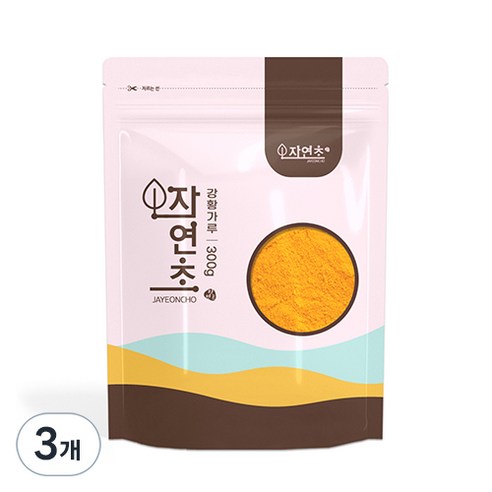 자연초 강황가루, 300g, 3개