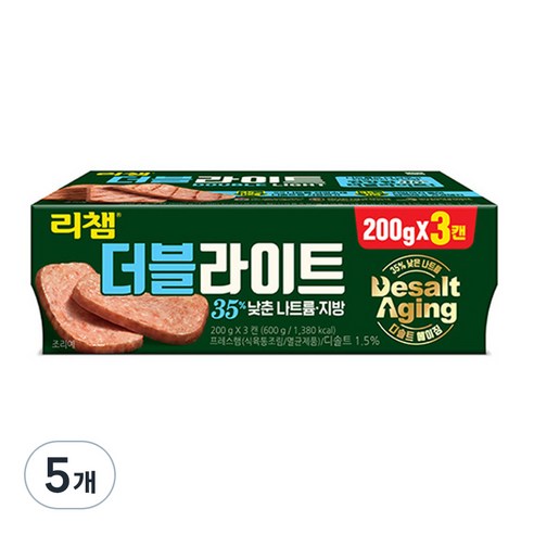 리챔 더블라이트, 600g, 5개