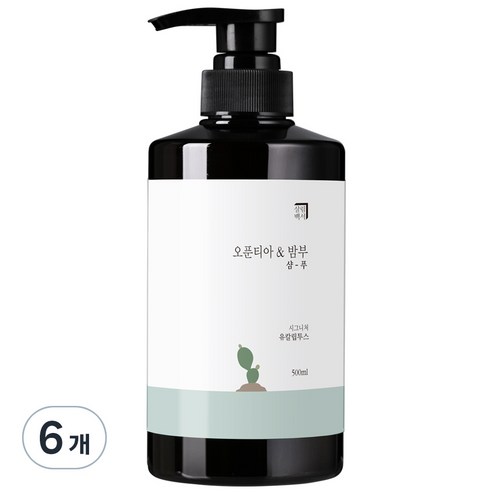 살림백서 오푼티아 & 밤부 샴푸 유칼립투스향, 500ml, 6개