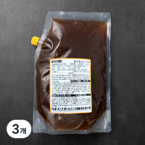 푸딩팩토리 탕수육 소스, 2kg, 3개
