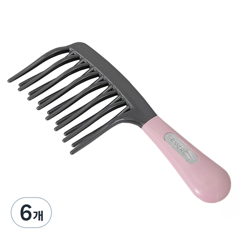 웨신 러버그립 2중 커브빗 웨이브펌 머리용, 핑크, 6개