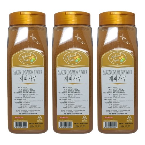 내츄럴스파이스 신영 계피가루, 400g, 3개