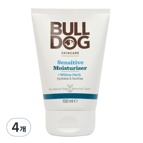 불독 스킨케어 센서티브 모이스처라이저, 4개, 100ml