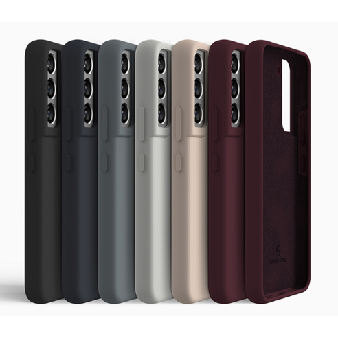 갤럭시S를 위한 편안함, 스타일, 보호를 兼備한 신지모루 소프트그립 실리콘 컬러 휴대폰 케이스