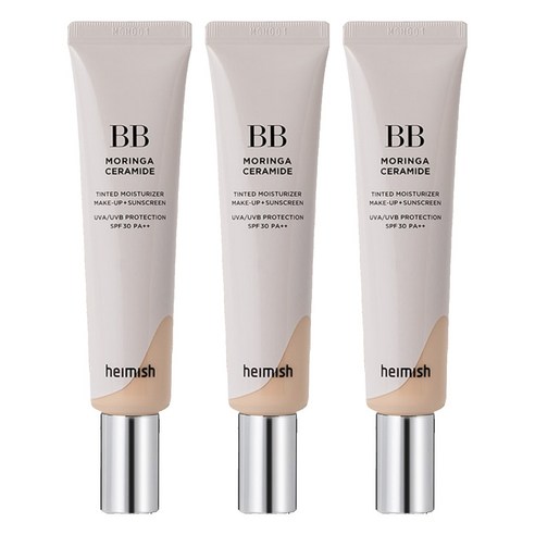 헤이미쉬 모링가 세라마이드 비비크림 SPF30 PA++, 21 라이트 베이지, 30ml, 3개