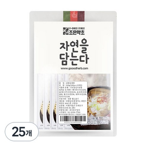 조은약초 삼계탕 국물 재료, 100g, 25개