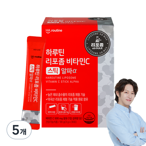하루틴 리포좀 비타민C 스틱 알파α 30p, 90g, 5개