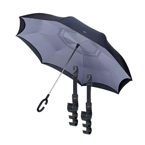 어반카 차량용 수납걸이 우산 세트, 1세트, 그레이