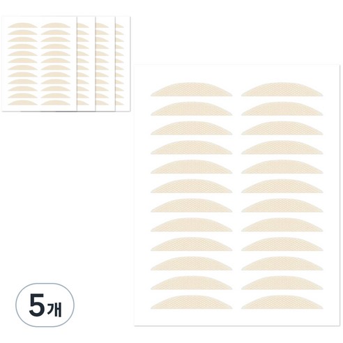더분 깃털 라이트 단면 쌍꺼풀테이프 120p, 라이트B타입, 5개
