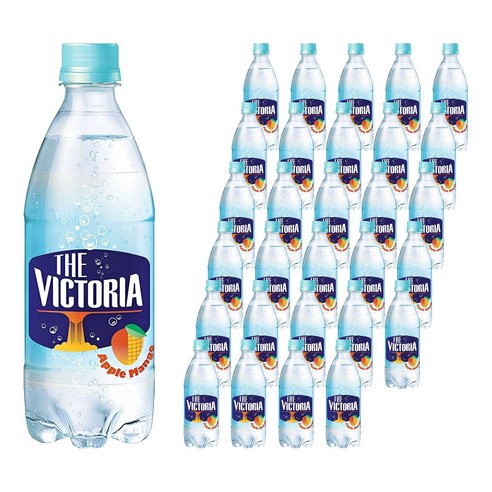 웅진빅토리아 더빅토리아 애플망고 탄산수, 500ml, 80개